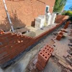 ​New two-storey house extension construction in Hinckley by Renofox Construction specialists.
