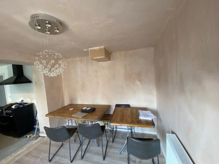 ​New two-storey house extension construction in Hinckley by Renofox Construction specialists.