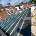 ​New two-storey house extension construction in Hinckley by Renofox Construction specialists.