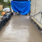 ​Poured concrete foundations and footings for a new home extension project by Renofox Construction in Hinckley.