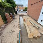 ​Poured concrete foundations and footings for a new home extension project by Renofox Construction in Hinckley.