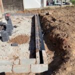 ​Poured concrete foundations and footings for a new home extension project by Renofox Construction in Hinckley.