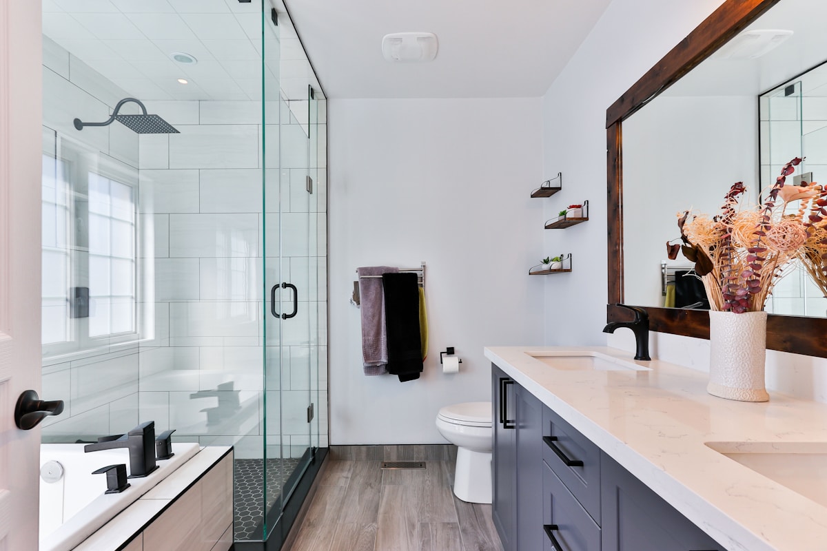 Modern bathroom renovation